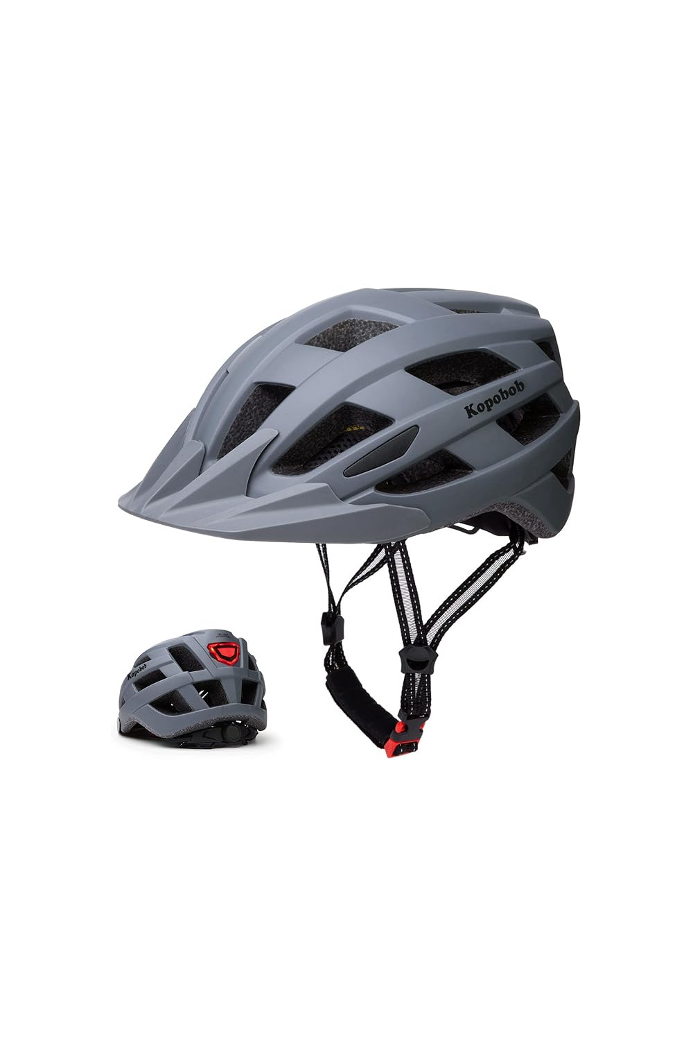 Kask rowerowy KOPOBOB  JL-018 szary  M 55-58 cm