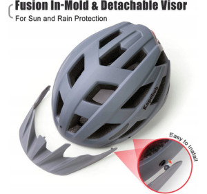 Kask rowerowy KOPOBOB  JL-018 szary  M 55-58 cm