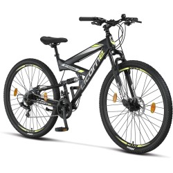 Rower MTB Licorne Strong XC 2d 29 cali czarny / zielony