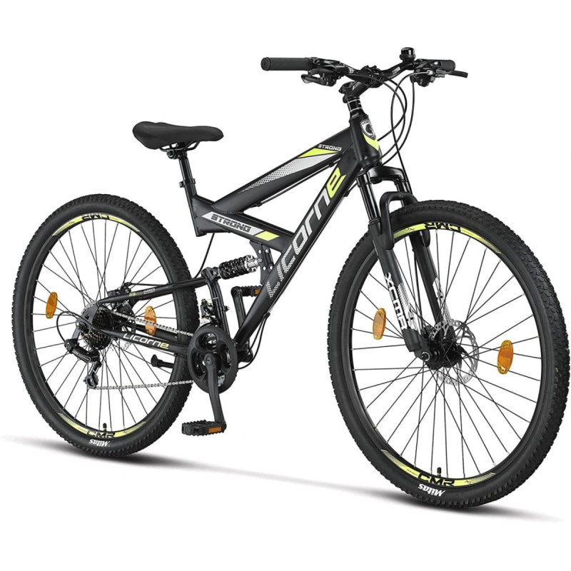 Rower MTB Licorne Strong XC 2d 29 cali czarny / zielony