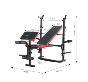 Wielofunkcyjna składana ławka ISE Rio SY - 5430B do ćwiczeń 110kg