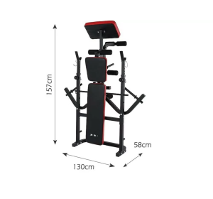 Wielofunkcyjna składana ławka ISE Rio SY - 5430B do ćwiczeń 110kg