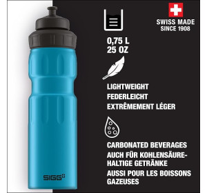 SIGG - Aluminiowa butelka sportowa – WMB Sports – nie zawiera BPA – 0,75 l