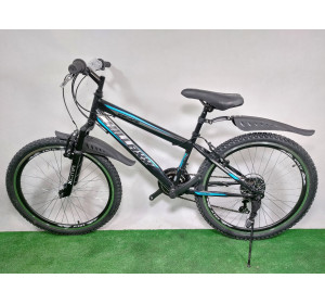 Rower górski MTB Chillaxx ESCAPE 24" rama 33cm biegów 21 czarno-niebieski