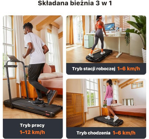 Mobvoi Home bieżnia elektryczna T4089 SE 120 kg 2,5 KM 12km/h