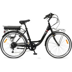 Rower elektryczny miejski i-Bike City Easy 26" 250W Czarny