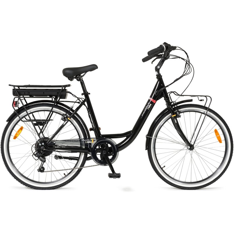 Rower elektryczny miejski i-Bike City Easy 26" 250W Czarny