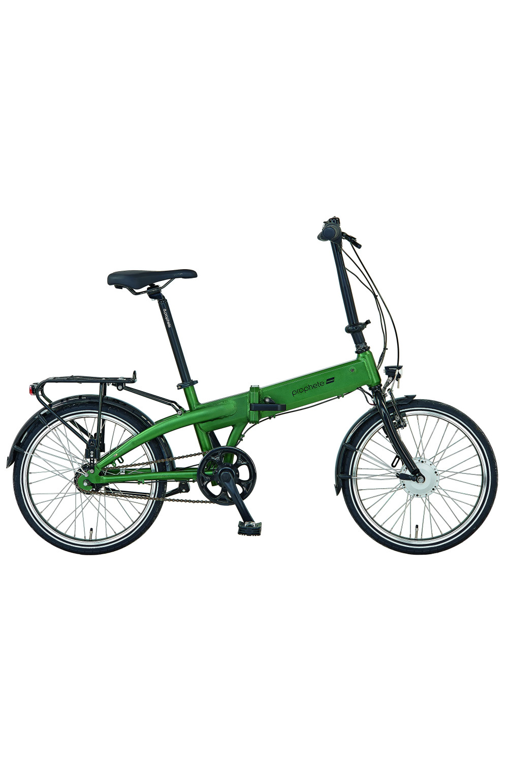 Prophete rower składany elektryczny URBANICER 22.ESU.10 City E-Bike 20" zielony mat