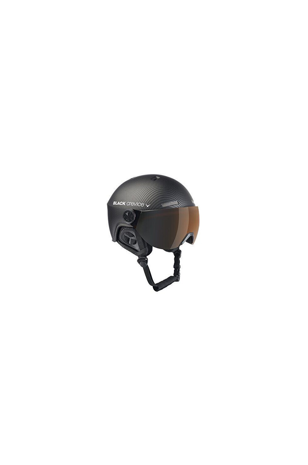 Kask Narciarski Black Crevice Gstaad roz. 54-57 carbon/visor orange