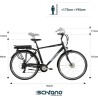 Rower elektryczny trekingowy F.lli Schiano E-Moon 28", 36V 13Ah Czarny