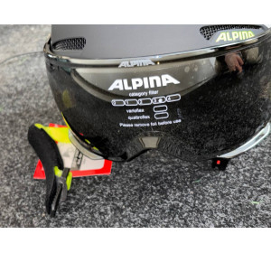 Kask narciarski Alpina zupo visor q-lite 51-55 cm charcoal-neon mat