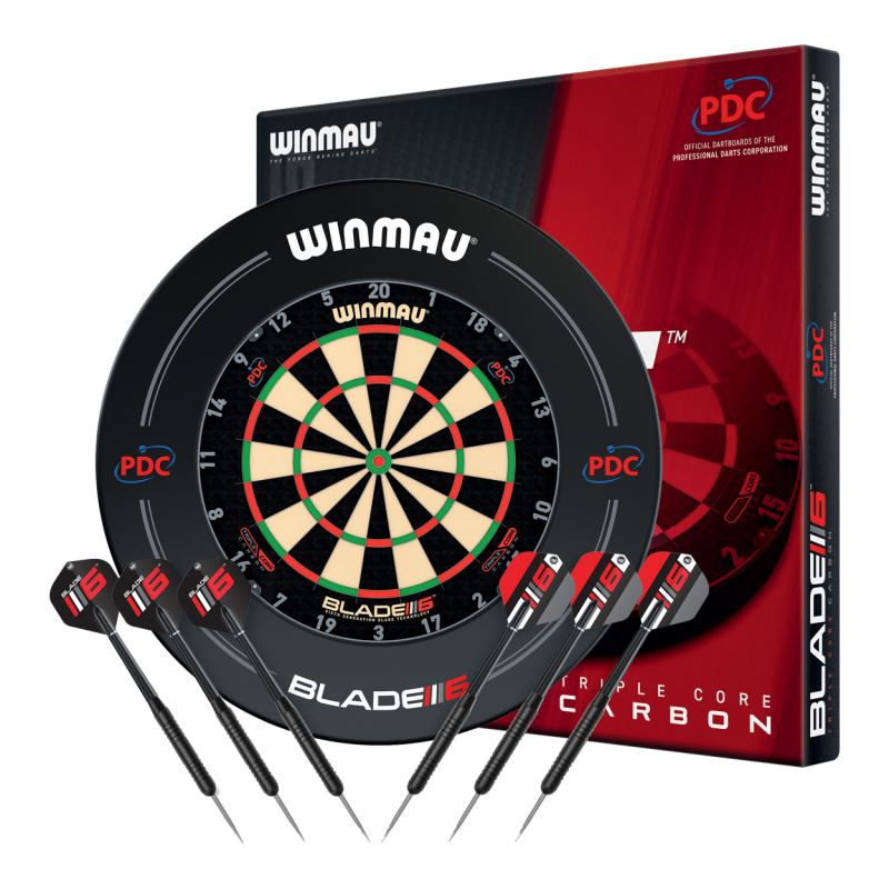 Tarcza do darta Winmau Blade 6 Triple Core Zestaw PDC Ring osłona i 6 lotek