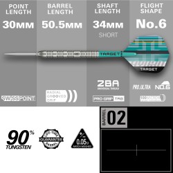 LOTKI RZUTKI TARGET HYDRO 02 SWISS POINT 90% 23g