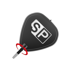 GROTY TARGET SWISS POINT CZARNE BLACK 40mm 3szt