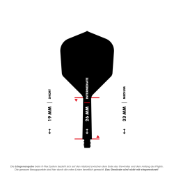 System Dart Target K-Flex No2 Standard Niebieskie  3szt 26 mm