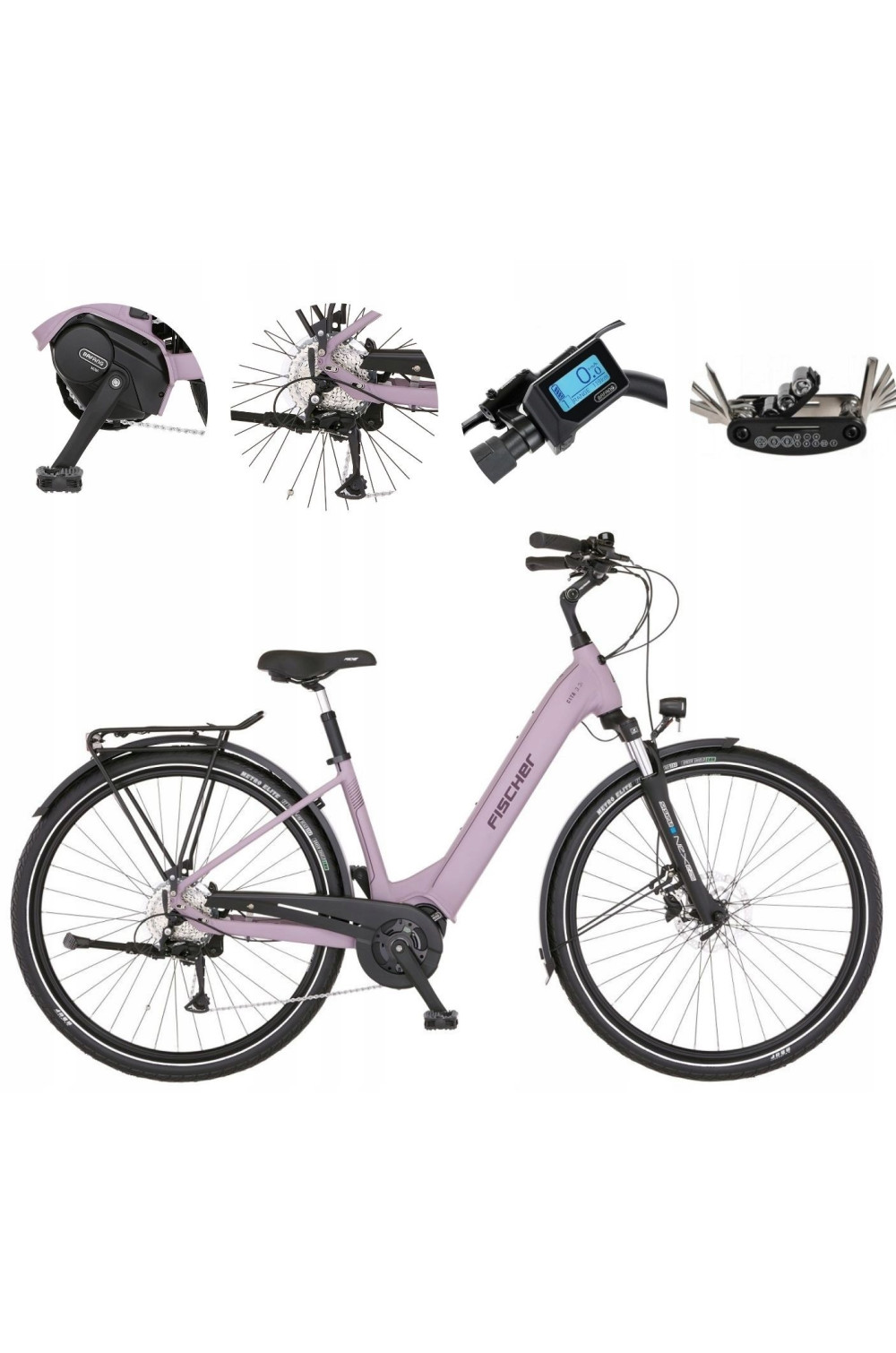 Elektryczny Rower Miejski Fischer Cita 3.3i 28", 43cm rama