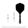 System Dart Target K-Flex No2 Standard Niebieskie  3szt 33 mm