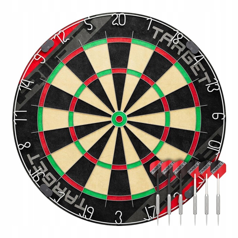 TARCZA SIZALOWA DO DARTA TARGET RIFT ZESTAW Z 6 LOTKAMI