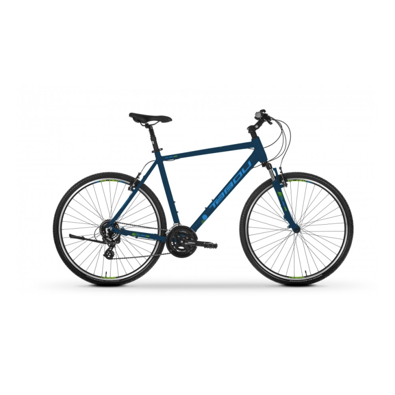 Rower crossowy Tabou Flow 1.0 2024 - niebiesko-limonkowy