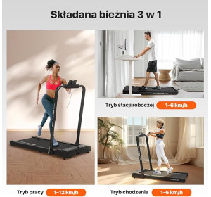 Bieżnia elektryczna Mobvoi Home T4225 Plus 120 kg 2,5 KM 12km/h