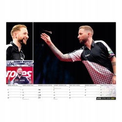 KALENDARZ ŚCIENNY DARTS KALENDER 2027 ZE ZDJĘCIAMI GWIAZD DARTA
