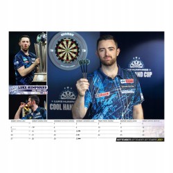 KALENDARZ ŚCIENNY DARTS KALENDER 2027 ZE ZDJĘCIAMI GWIAZD DARTA